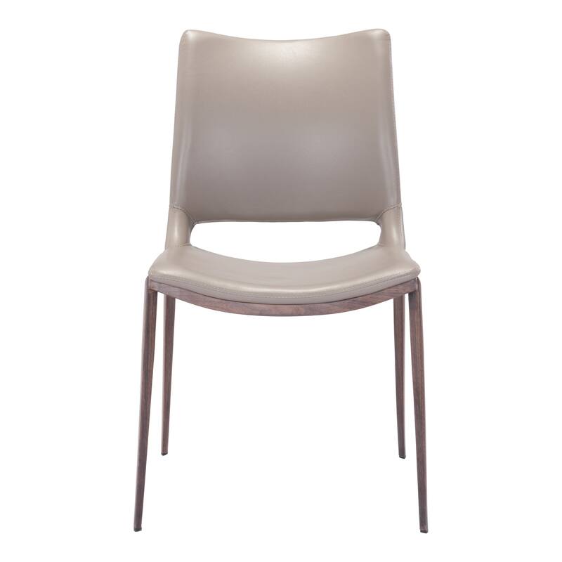 Ace Dining Chair Brown & Walnut
