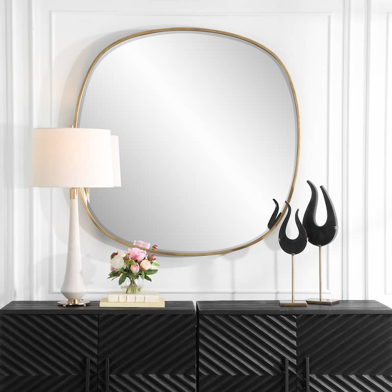 Uttermost Webster Antique Gold Mirror - 46.5"W x 46.5"H x 2"D