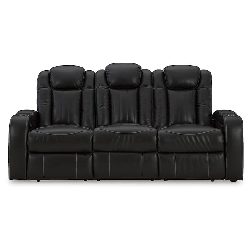 Signature Design by Ashley Caveman Den Black 3-Piece Upholstery Package - 86"W x 42"D x 42"H
