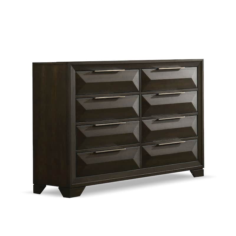 Furniture of America Uppon Espresso Wood 6-Drawer Dresser