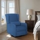 preview thumbnail 36 of 64, Madison Park Candace Power Recliner 3-in-1 with Swivel, Glider, USB Ports Blue