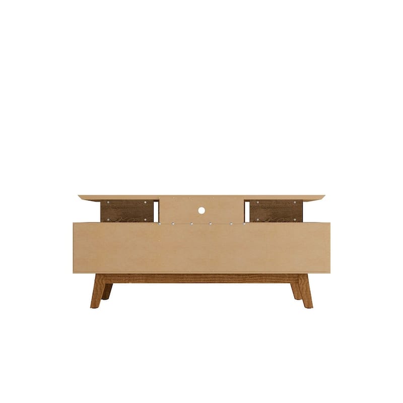 Yonkers Mid Century Modern Wood . Media Console Cabinet