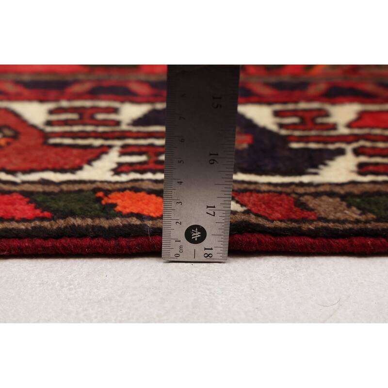 ECARPETGALLERY Hand-knotted Andelz Red Wool Rug - 3'3 x 4'10