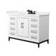 Option White / White Quartz Top / Matte Black Hardware