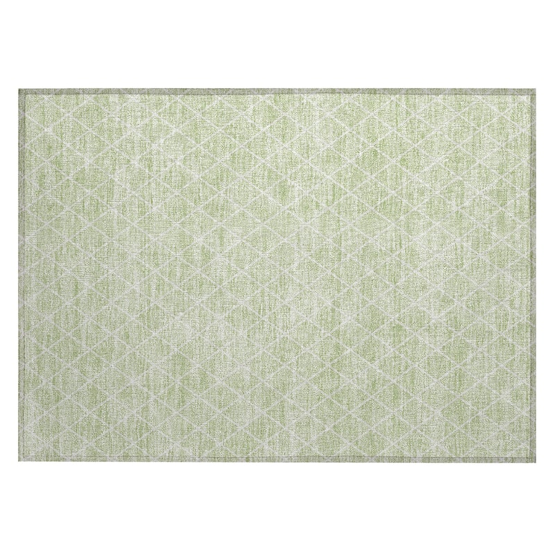 Machine Washable Indoor/ Outdoor Chantille Diamond Trellis Rug