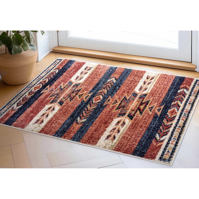 Well Woven Tulsa Dustin Southwestern Tribal Area Rug