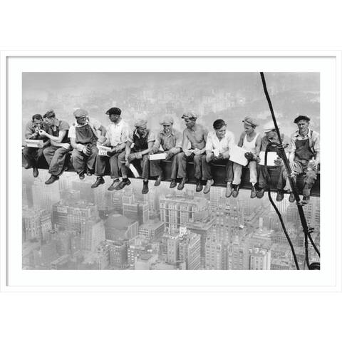 Lunch on a Skyscraper 1932 by Charles C. Ebbets Framed Wall Art Print