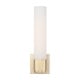preview thumbnail 3 of 3, Sutton 1-light Soft Gold Wall Sconce w/ Soft White Glass