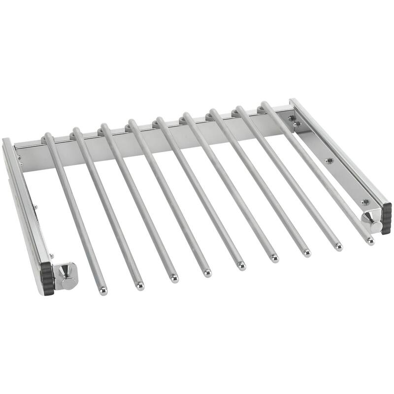 Rev-A-Shelf PSC Series 18 Inch Pull Out Pant Rack - Chrome