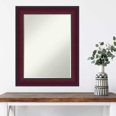 Canterbury Cherry Half-Inch-Bevel Wood Framed Wall Mirror - Canterbury Cherry - Glass Size 18x24
