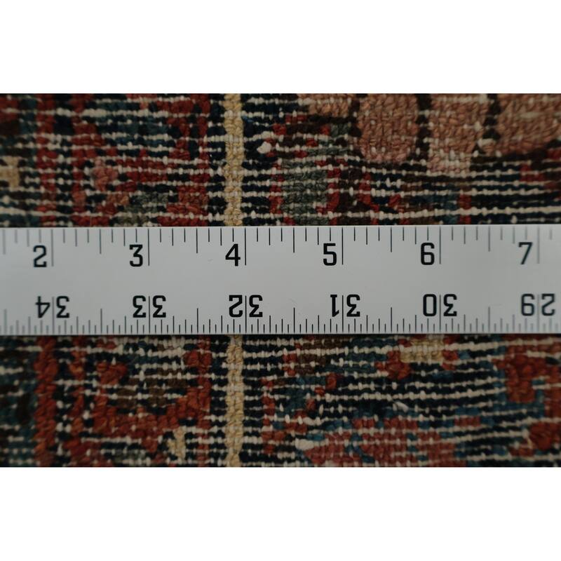 Hand Knotted Oriental 100% Wool Carpet Traditional Floral Oranges & Rust Lilian Area Rug - 11' 3'' X 8' 5''