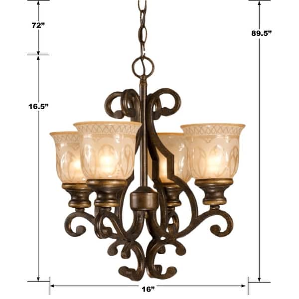 Crystorama Lighting Group Norwalk 4 Light 17" Wide Mini Chandelier
