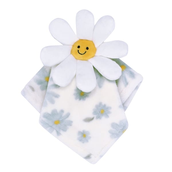 slide 2 of 5, Lambs & Ivy Sweet Daisy Lovey White Flower Plush Security Blanket