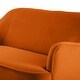 preview thumbnail 37 of 117, Barbara 43" Contemporary Velvet Loveseat Sofa with Goldtone Metal Legs by HULALA HOME