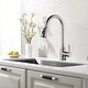 preview thumbnail 3 of 15, Proox Commercial Single Handle Pull Down Sprayer Kitchen Sink Faucet
