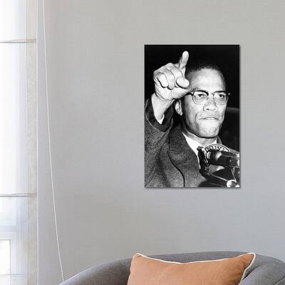 iCanvas "Malcolm X (1925-1965)" by Unknown Canvas Print