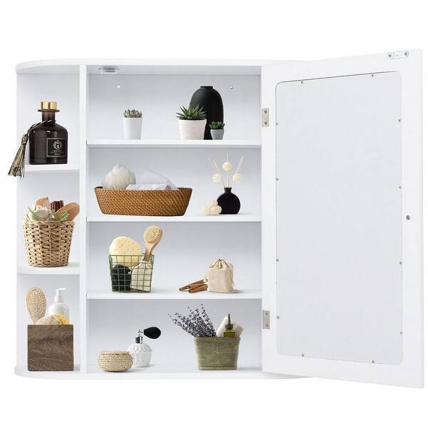 Shop 23 Bathroom Furni Vanity Storage Organizer Mounted Wall Cabinet With Door Overstock 23449625