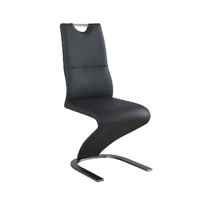 Somette Sully Contemporary Handle Back Side Chair in Gray, Set of 2