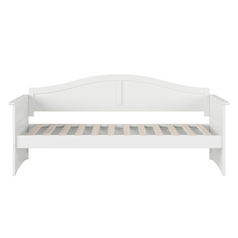 Oasis Twin Daybed - White Wood Frame, Modern Design, Durable Lounging Bed