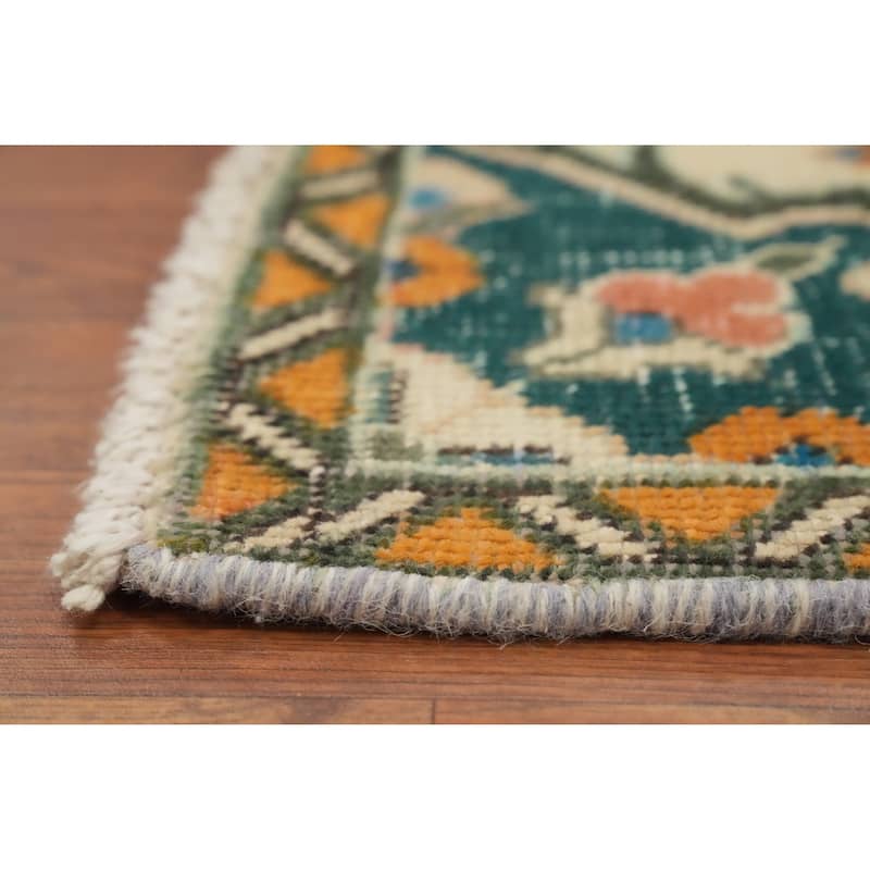 Hand Knotted Oriental 100% Wool Carpet Traditional Floral Purples Tabriz Area Rug - 4' 9'' X 3' 2''