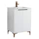 Option White Matte - Rose Gold Hardware