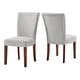 preview thumbnail 13 of 37, iNSPIRE Q Bold Parson Classic Upholstered Dining Chair (Set of 2) - Dining Chair Silver Grey Chenille