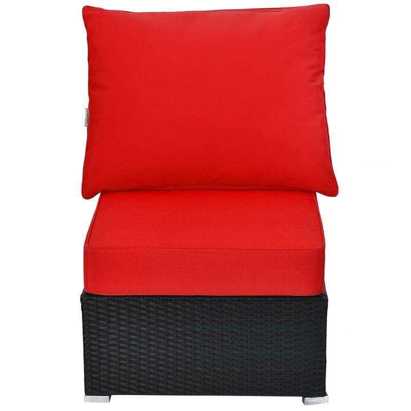Gymax 2PCS Deep Seat Chair Cushion Pads Set Indoor/Outdoor w/ Rope