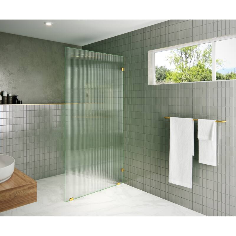 Glass Warehouse GW-FL-38 Gaia 78" High x 38" Wide Shower Screen