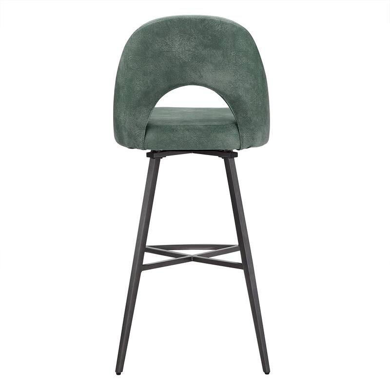 Presley Metal Fabric Swivel Bar Stools (Set of 2) by iNSPIRE Q Modern