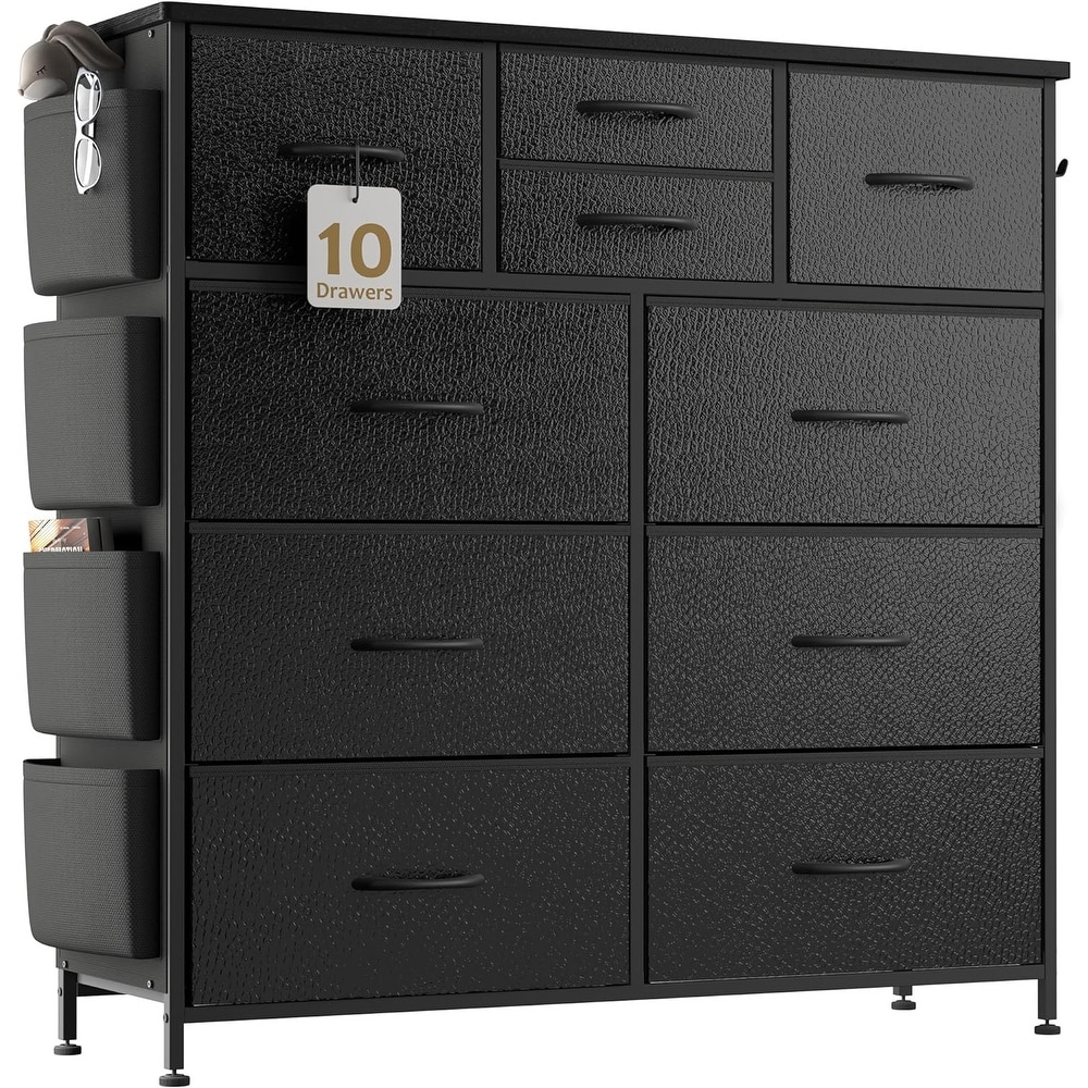 Buy Crestlive Products 7-Drawers Storage Drawers with Easy Pull Fabric Bins  in Brown at the best price of 99