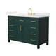 Option Green / Giotto Quartz Top / Brushed Gold Hardware
