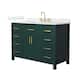 Option Green / Giotto Quartz Top / Brushed Gold Hardware