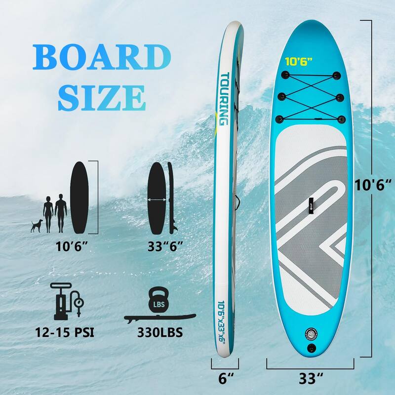 Inflatable Stand Up Paddle Board,Premium Stand Up Paddle Board with Non-Slip Deck Design