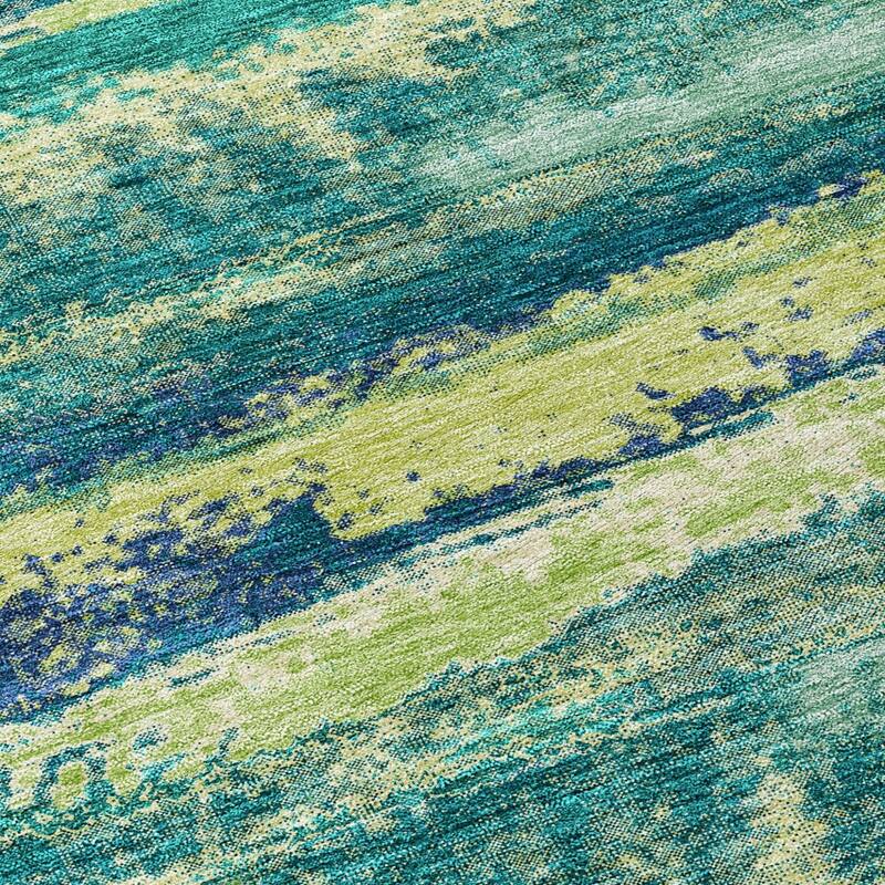 HomeRoots Abstract Transitional Rectangle Outdoor Rug