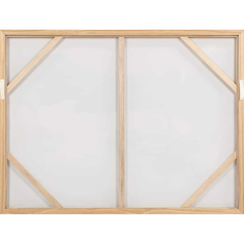 NADAAL STUDIOS Jorlan Framed Wall Art, Mixed-Media Canvas, Landscape, Solid Pine Frame, Multicolor