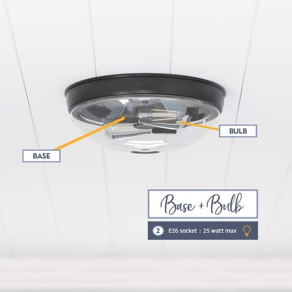 dimension image slide 1 of 7, Prominence Home Madalyn, Flushmount Light Fixture