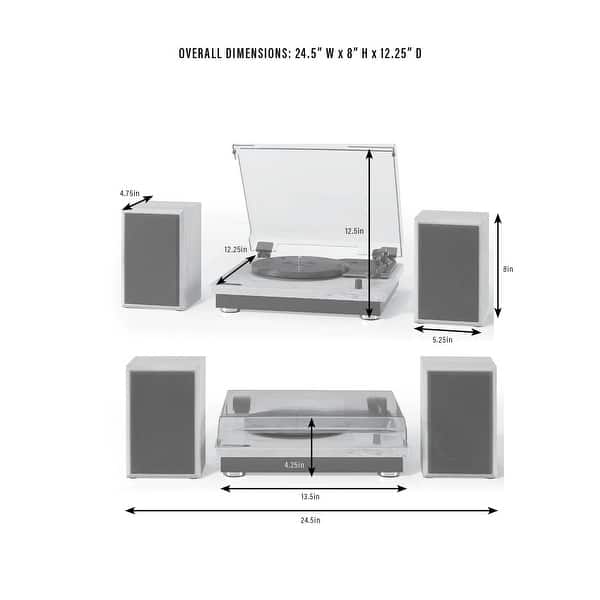 Crosley Brio Record Player with Speakers On Sale Bed Bath & Beyond