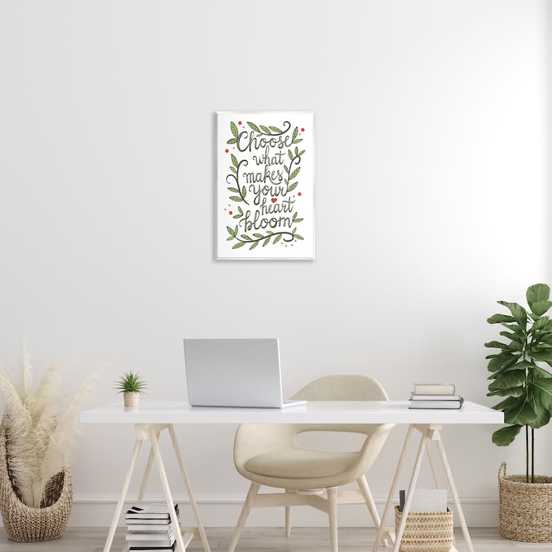 Stupell Makes Your Heart Bloom Wall Plaque Art Design By Martina Pavlova
