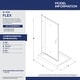 preview thumbnail 2 of 30, DreamLine Flex 32 in. D x 42 in. W x 74 3/4 in. H Pivot Shower Door and Shower Base Kit - 32" x 42"