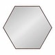 preview thumbnail 39 of 90, Kate and Laurel Rhodes Framed Hexagon Wall Mirror