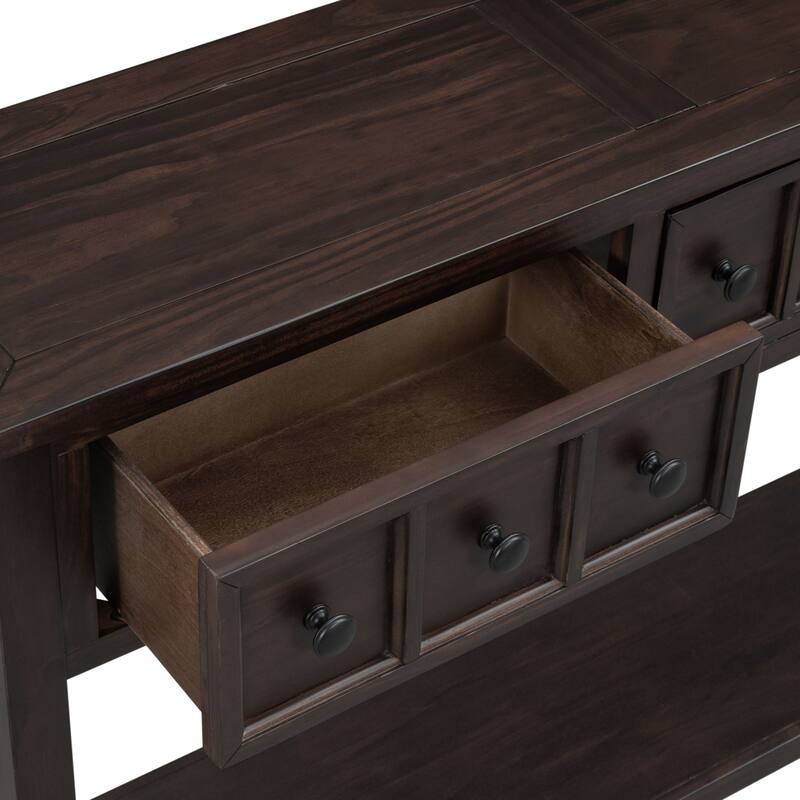 Multi-drawer entry console table