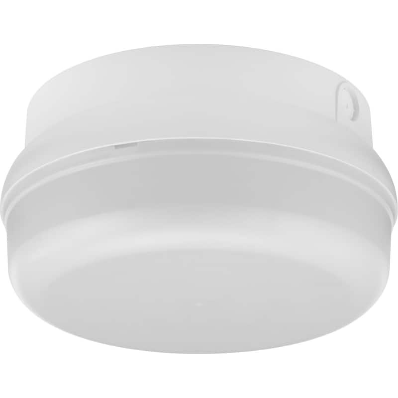 Hard Nox Collection White 9" Round Flush Mount Light - 9.9 in x 9.9 in x 4.8 in - 9.9 in x 9.9 in x 4.8 in