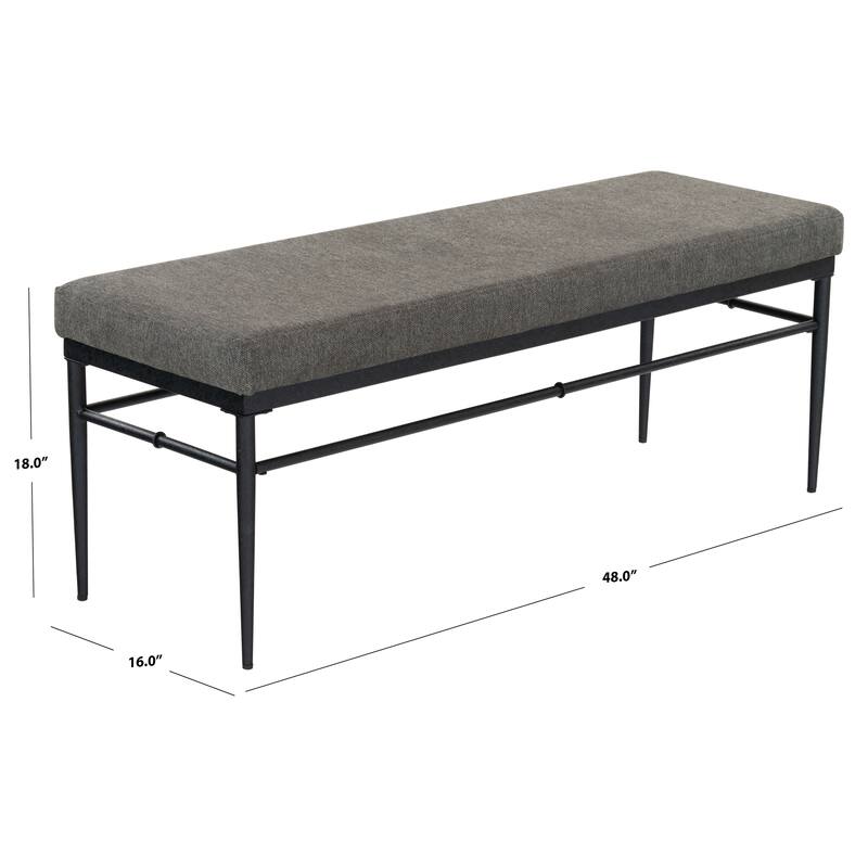SAFAVIEH Couture Theabella Rectangular Bench - 48"W x 16"D x 18"H