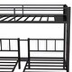 preview thumbnail 6 of 11, Twin XL over Twin & Twin Bunk Bed Metal Triple Bunk Bed