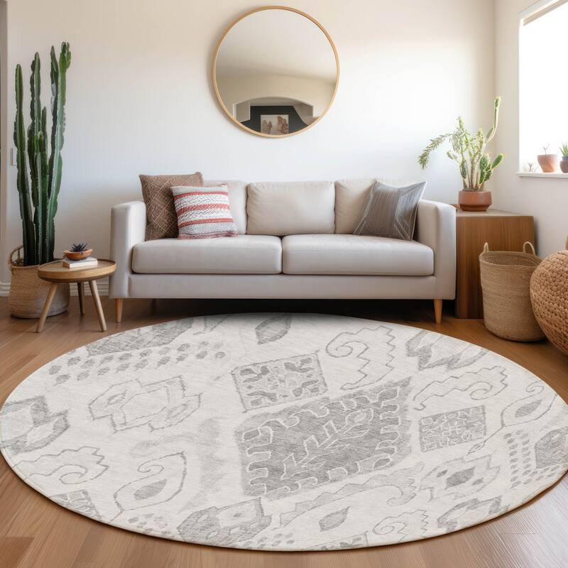 Machine Washable Indoor/ Outdoor Chantille Global Boho Rug