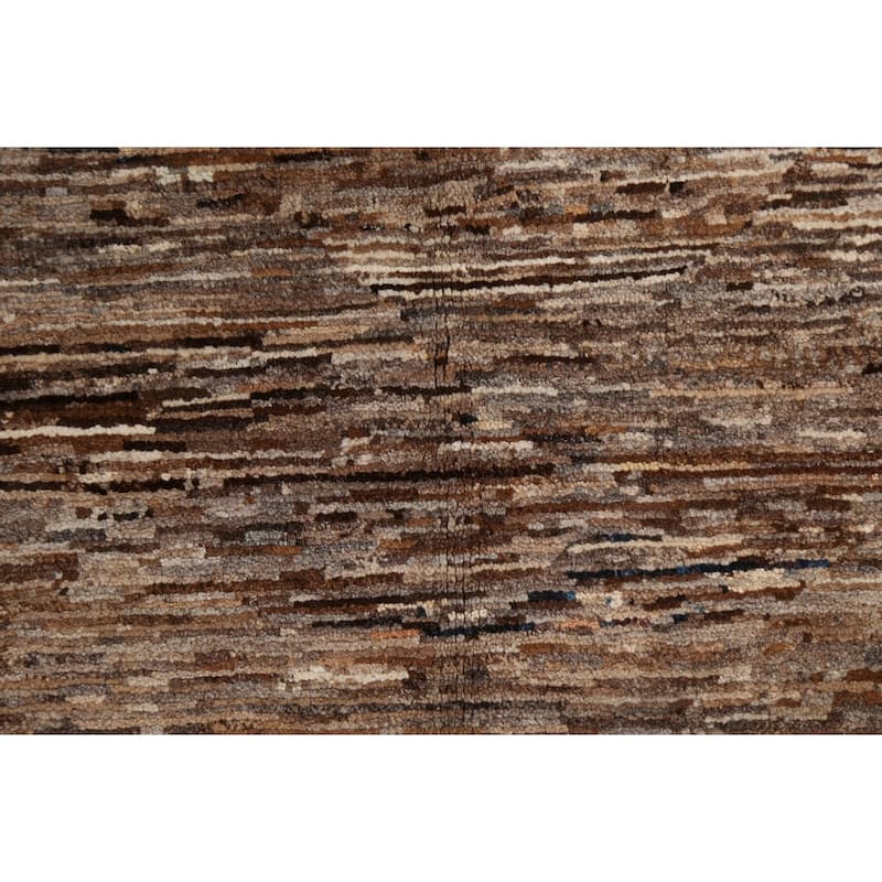 Contemporary Gabbeh Kashkoli Area Rug Wool Hand-knotted Foyer Carpet - 4'9" x 6'8"