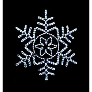 36 Inch Cool White LED Rope Light Twinkling Snowflake Motif - Bed Bath ...