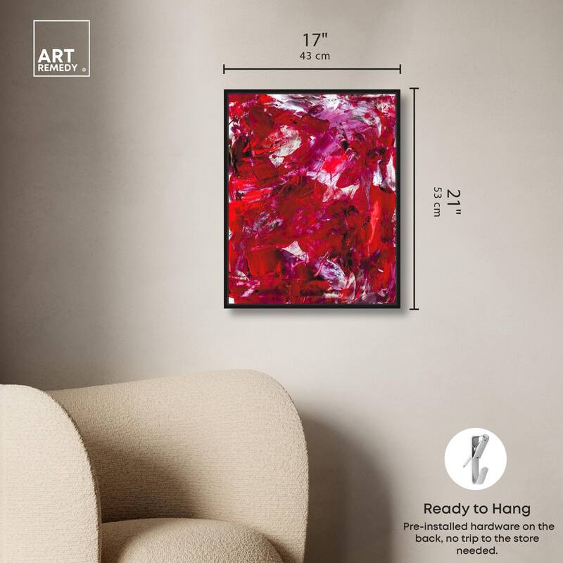 Eruption of Red II Canvas by Art Remedy