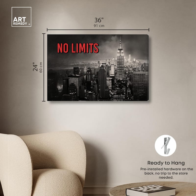 No Limits City Canvas by Art Remedy, Gallery Wrapped