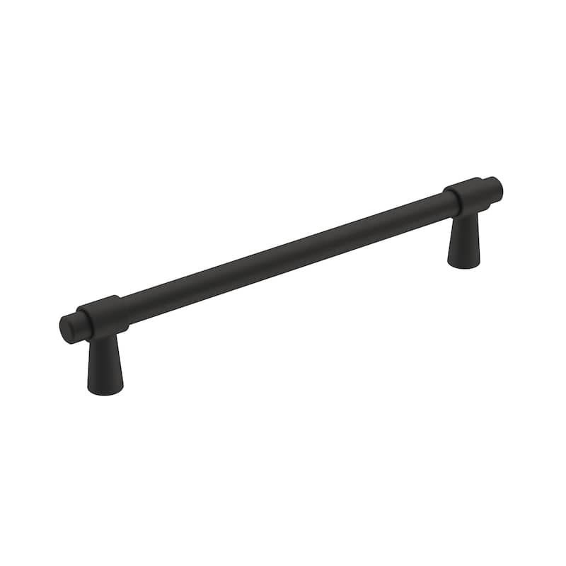 Amerock Destine Cabinet or Furniture Pull - 6-5/16 in Center to Center - Matte Black